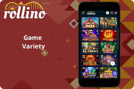 Rollino Casino Game Variety
